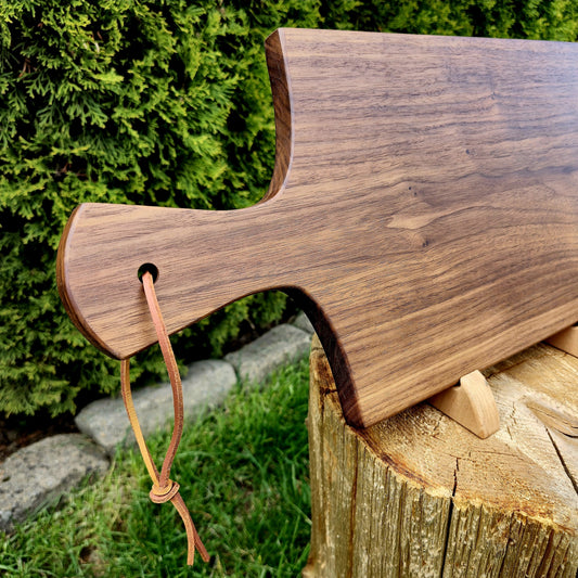 Dark Walnut Charcuterie & Serving Board - Nathan's Woodcrafts, LLC
