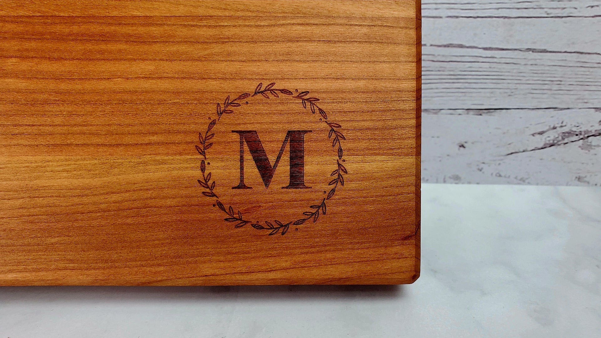 Handcrafted Cutting Board - Cherry and Tiger Maple Cutting Board- Handcrafted in NH Cutting top Board